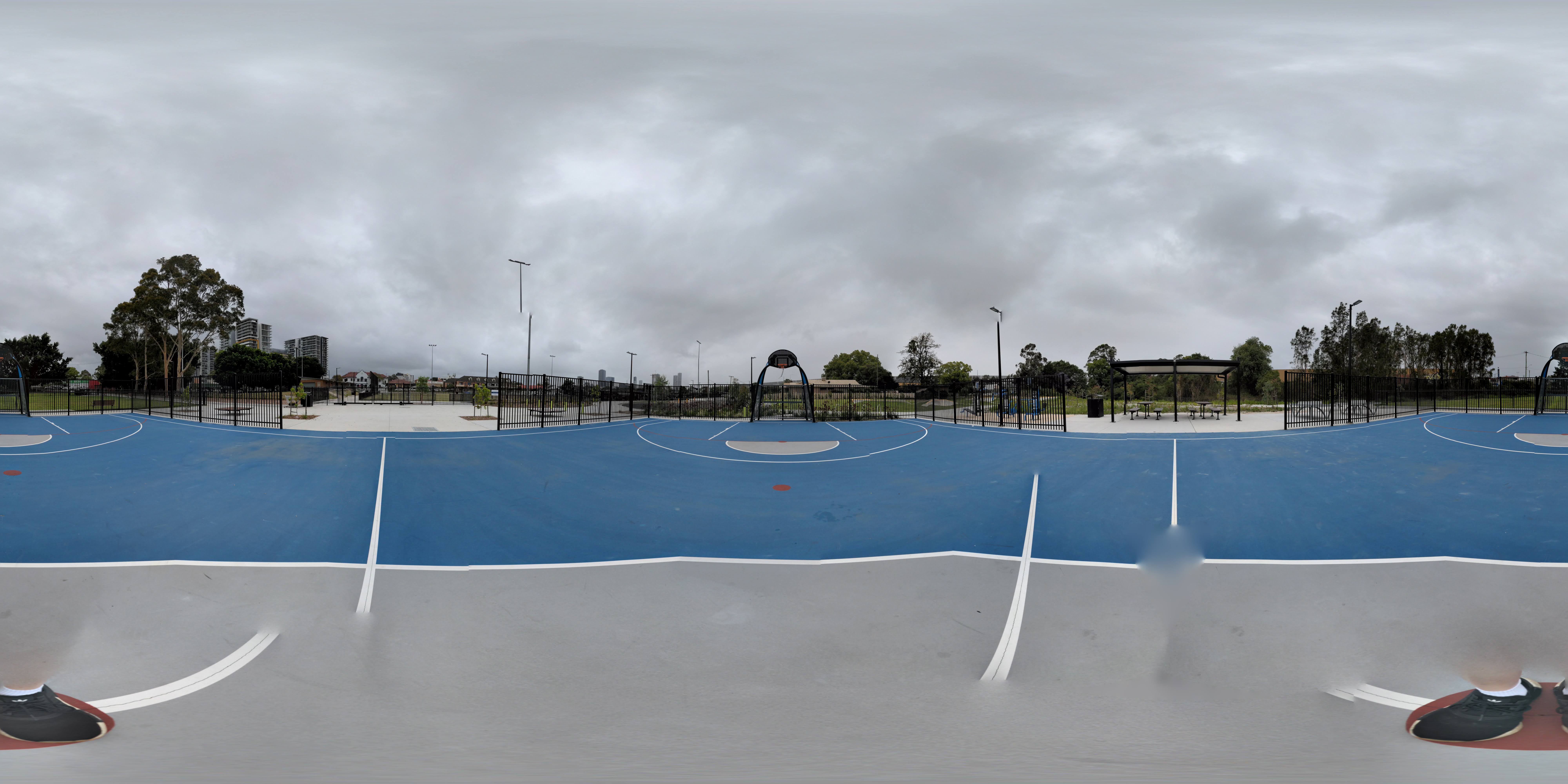 Basketball court photosphere